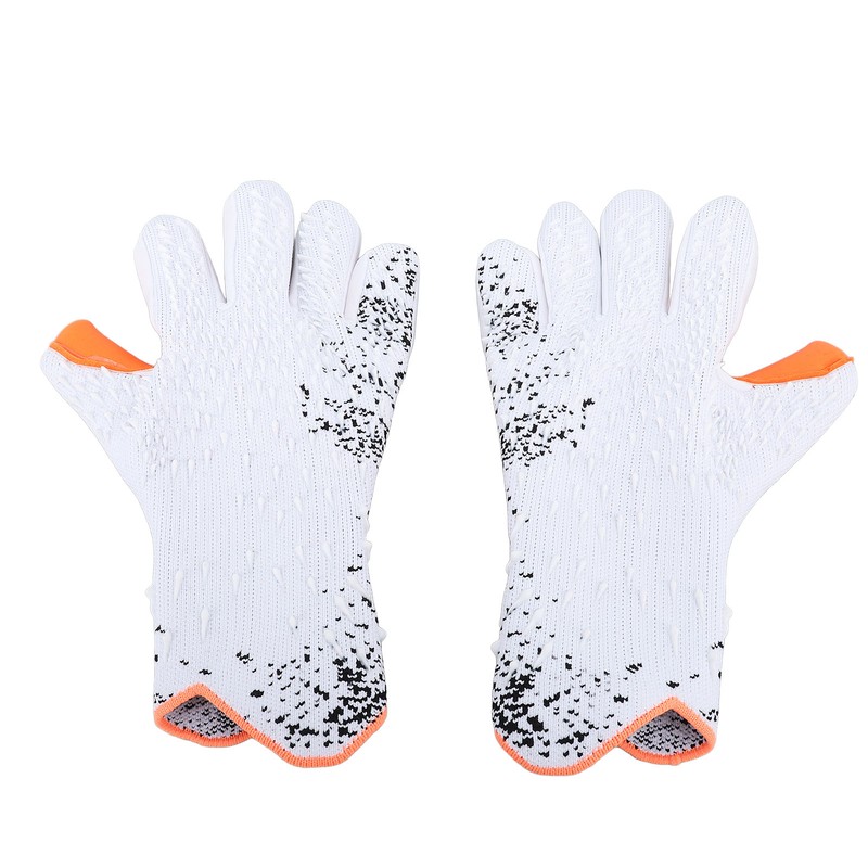 2pcs Soccer Gloves Nylon Polyurethane Fiber Latex Breathable Strong Grip