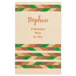 american greetings celebrar tarjeta de cumpleaños para sobrino con papel de aluminio (5906898)