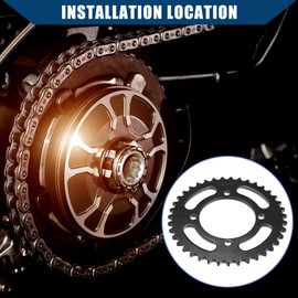 Hihaha 420 Pitch 39 Tooth Motorcycle Chain Sprocket/Rear / 76mm / 1 Pcs