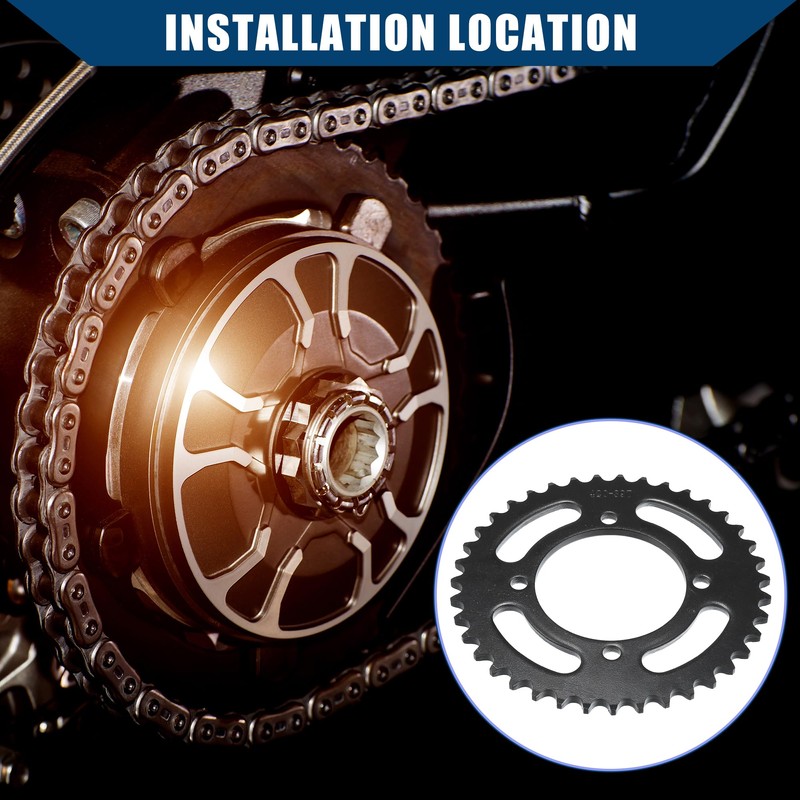 Hihaha 420 Pitch 39 Tooth Motorcycle Chain Sprocket/Rear / 76mm