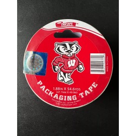 Wisconsin Badgers Packaging Tape Two Sealed Rolls