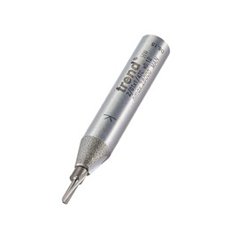 Trend Professional Single Flute Cutter, 1/4 Inch Shank, 1.5mm Cut Diameter & 6mm Cut Length, Tungsten Carbide Tipped, 2/01X1/4TC