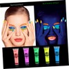Ipetboom 5pcs Fluorescent Pigments Neon Craft Paint Washable Face Body