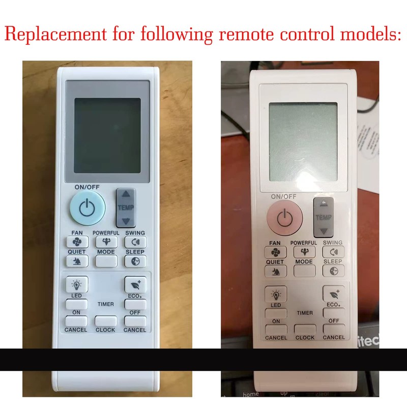 Compatible with DAIKIN Air Conditioner Remote Control BRC52B61 BRC52B62 BRC52B63