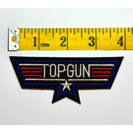Unbranded Embroidered Patch - Top Gun - Air Force - Military - NEW - Iron-on/Sew-on