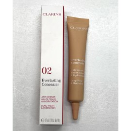 Clarins 02 Everlasting Concealer Long-Wear & Hydration - 0.4 oz - NEW