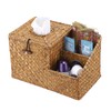 BTSKY Household Seagrass Facial Tissue Box With Two Side Storage