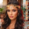 JEAIRTS Snake Egyptian Head Chain Gold Cleopatra Headpiece for Women