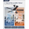 48 Inch Indoor Outdoor Large Ceiling Fans with Lights and