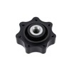 Star Grip Nut M6, Black, without Thrust Washer - for