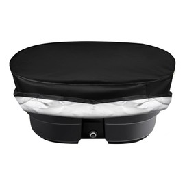 Stock Tank Cover For 150 Gallon Oval Outdoor Storage Tank Waterproof Cover 420D Oxford Fabric Black Outdoor Storage Tank Waterproof Cover (150 Gallon)