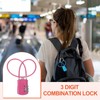 sourcing map 2 Pcs Luggage Travel Lock, 3 Digit Cable