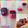 KnitUK Tally Counter - LCD (Finger-Held). Pack of 2. Pink