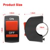HISports Motorcycle Handlebar Switch 7/8 Inch Motorcycle Handlebar Toggle Switch