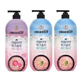 Organist Himalayan Pink Salt Body Wash 900ml*3 (Refreshing Mint*2 + Purifying Rose*1), 1 / 오가니스트 히말라야 핑크솔트 바디워시 900*3개 ( 리프레싱민트*2개 + 퓨리파잉로즈*1개), 1개