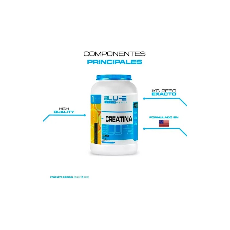 Suplemento Creatina Blu-e Monohidratada 1k 200 Servicios