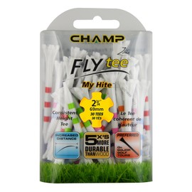 Champ unisex adult White/Stripe Mix Golf Tees, White/Mixed Colors Stripes, 2-3 4 US