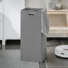 SoBuy Slim Tall Bathroom Cabinet with Removable Laundry Hamper, Laundry