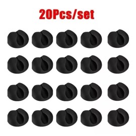 Estuchelandia 20 Clip Fijador Cables Alambres Para Coche Auto Casa Soporte