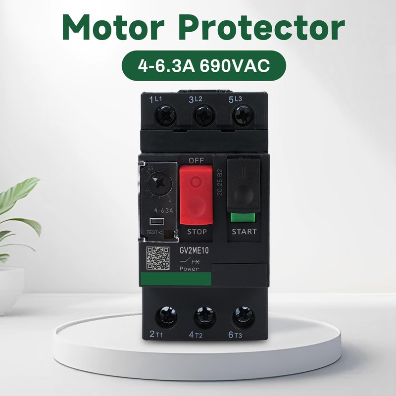 DewinLVD Motor protection switch, motor protection switch GV2ME10 4-6.3A 690VAC