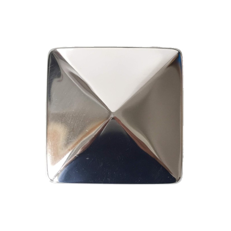 Sunload Post Cap Stainless Steel Square Pyramid-Shaped Set of 4