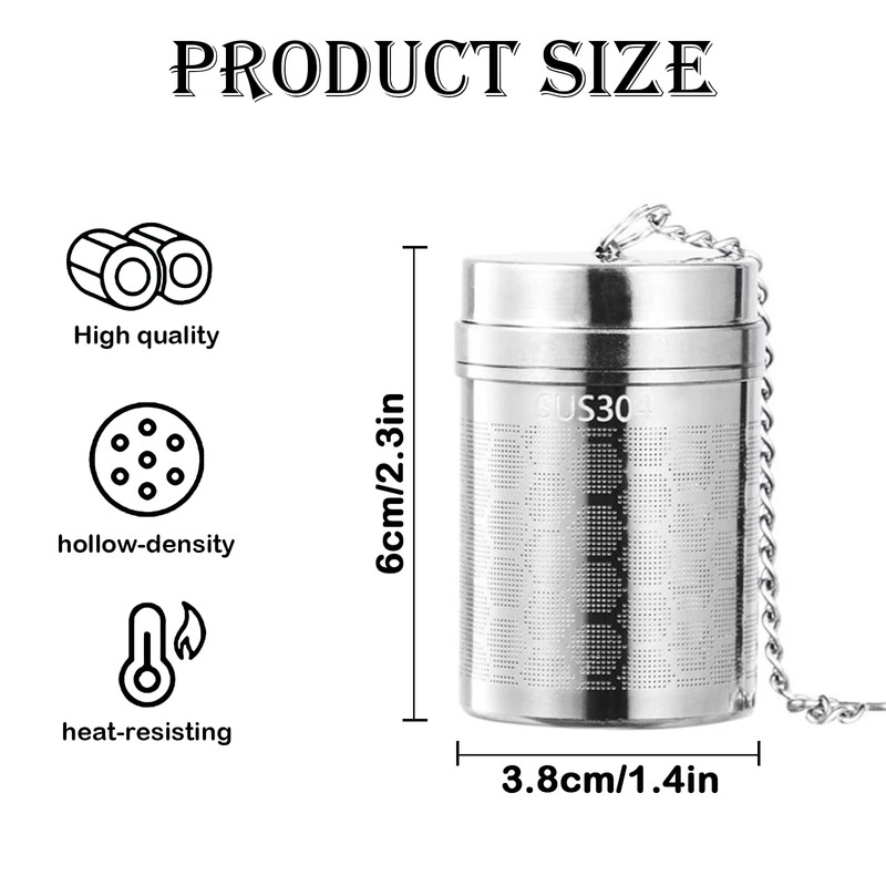 304 Stainless Steel Tea Strainer, Extra Fine Mesh Tea Infuser,