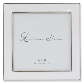 Lawrence Frames Metal Frame, Polished Enamel, White, 4x4