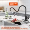 Oersitor Kitchen Faucet with Pull Down Sprayer，Brushed Stainless Steel Single