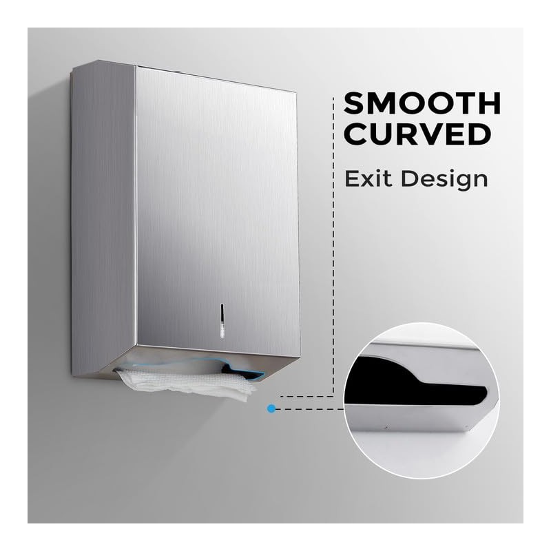 Paper Towel Dispenser Wall Mount - Multifold Trifold Paper Towel