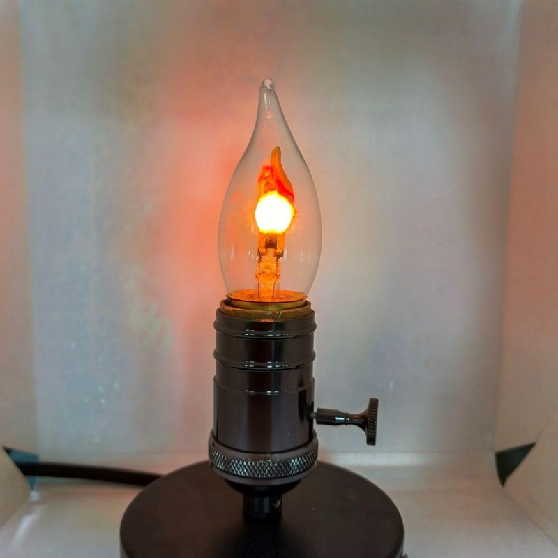 XIAOKALAMI LED Flame Effect Light Bulb E26 Flickering Candle Light