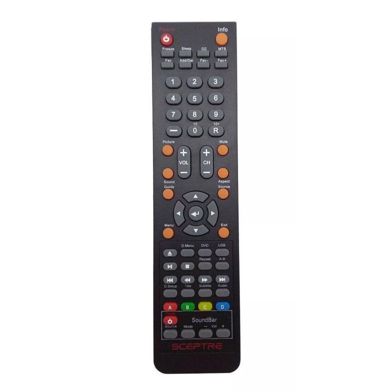 For Sceptre Genuine Sceptre TV Remote Control for E322BV, E325BV,