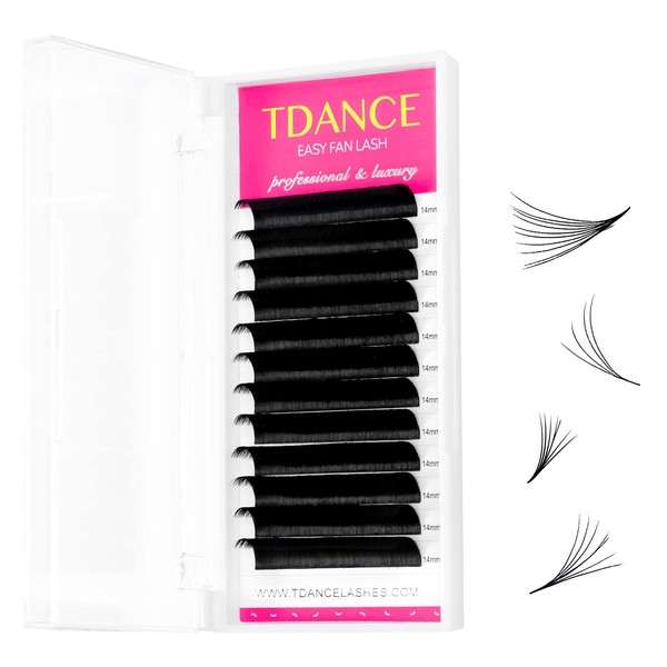 TDANCE Eyelash Extension Supplies Rapid Blooming Volume Eyelash Extensions Thickness