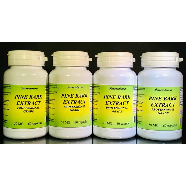 Pine Bark Extract 50mg, Blood Circulation, Inflammation, Made in USA