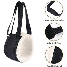 Dog Sling for Back Legs,Dog Sling for Large Dogs Hind Leg Support,Dog Lifting Harness for Rear Legs,Dog Sling Help Lift Dogs Rear for Canine Aid Old Cruciate Ligament Rehabilitation (Black, S)