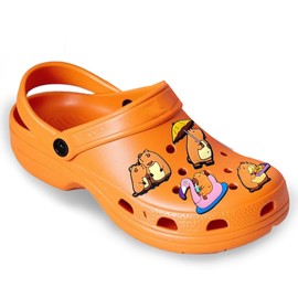 20 Pcs Capybara Shoe Decoration Patches, Cute Waterproof Animal Charms for Clog Shoes, Durable PVC Stickers for DIY Customisation of Garden Shoes, Summer Beach Footwear, School Slippers