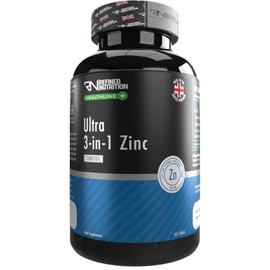 Refined Nutrition Ultra 3-in-1 Zinc Tablets, 25mg, 365 Supply