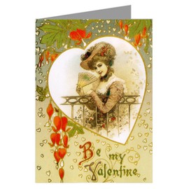 Raining Hearts Dripping with your Love Vintage Valentines Day note Card