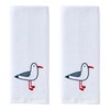 SKL HOME Seagull Portrait Hand Towel 2pc Set for Bath/Kitchen/Bar