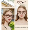 MARE AZZURO Trendy Round Reading Glasses Women Matte Designer Readers