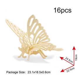 Georgie Porgy 3D Wooden Puzzles for Kids Toys Construction Woodcraft Kits DIY Model Puzzle Kits Birthday Gifts Pack of 3 (Butterfly Unicorn Flamingo)