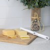 Plastics Cheese Slicer, Dual-Sided Thick and Thin Cheese Slicer (White,