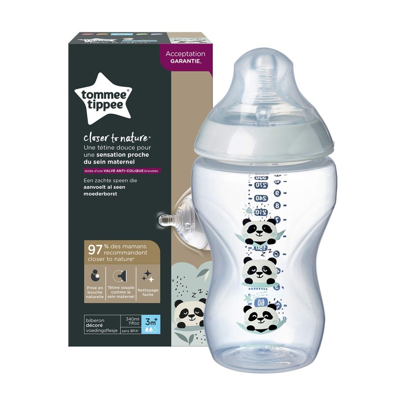 Tommee Tippee Closer to Nature Baby Bottle, 340 ml, 1