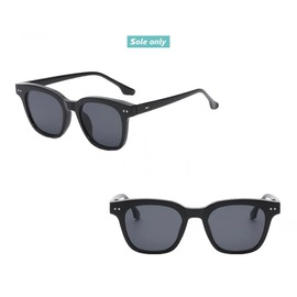 $ole only Sunglasses, Brown Lens, Black Lens, Retro, UV400, Fashionable, Trend, Eyewear for Easy Viewing, For Driving, Backlight, Sunglasses Case Included, Fashion, Men's, Women's, Unisex, black