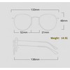 WDZAYXC Polarised Metal Round Frame Sunglasses for Men and Women,