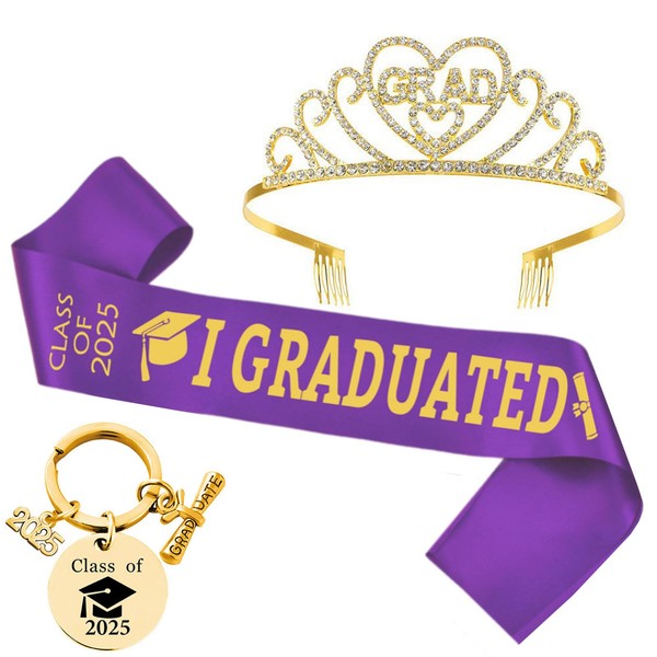 Acewen 2025 Graduation Party Supplies Kit, Class of 2025 Graduated