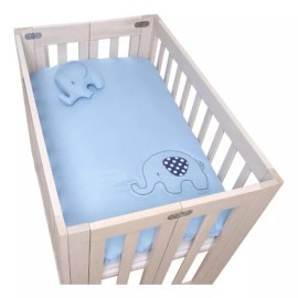 Chiqui Mundo Juego De Edredón Mini Cuna Elefantito Chiquimundo