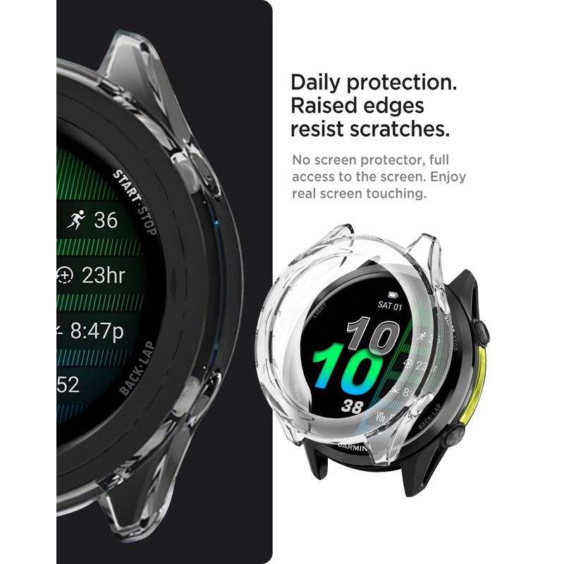 Miimall 2-Pack Case Compatible with Garmin Forerunner 970, Soft TPU