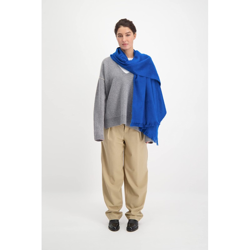 Alpaca Loca Unisex Slim Scarf, blue