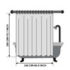 GOOPOOL Shower Curtain, Extra Long Shower Curtain Liner 240 x