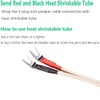 Viborg Pure Copper Speaker Spade Plug, Screw Locking Speaker Wire